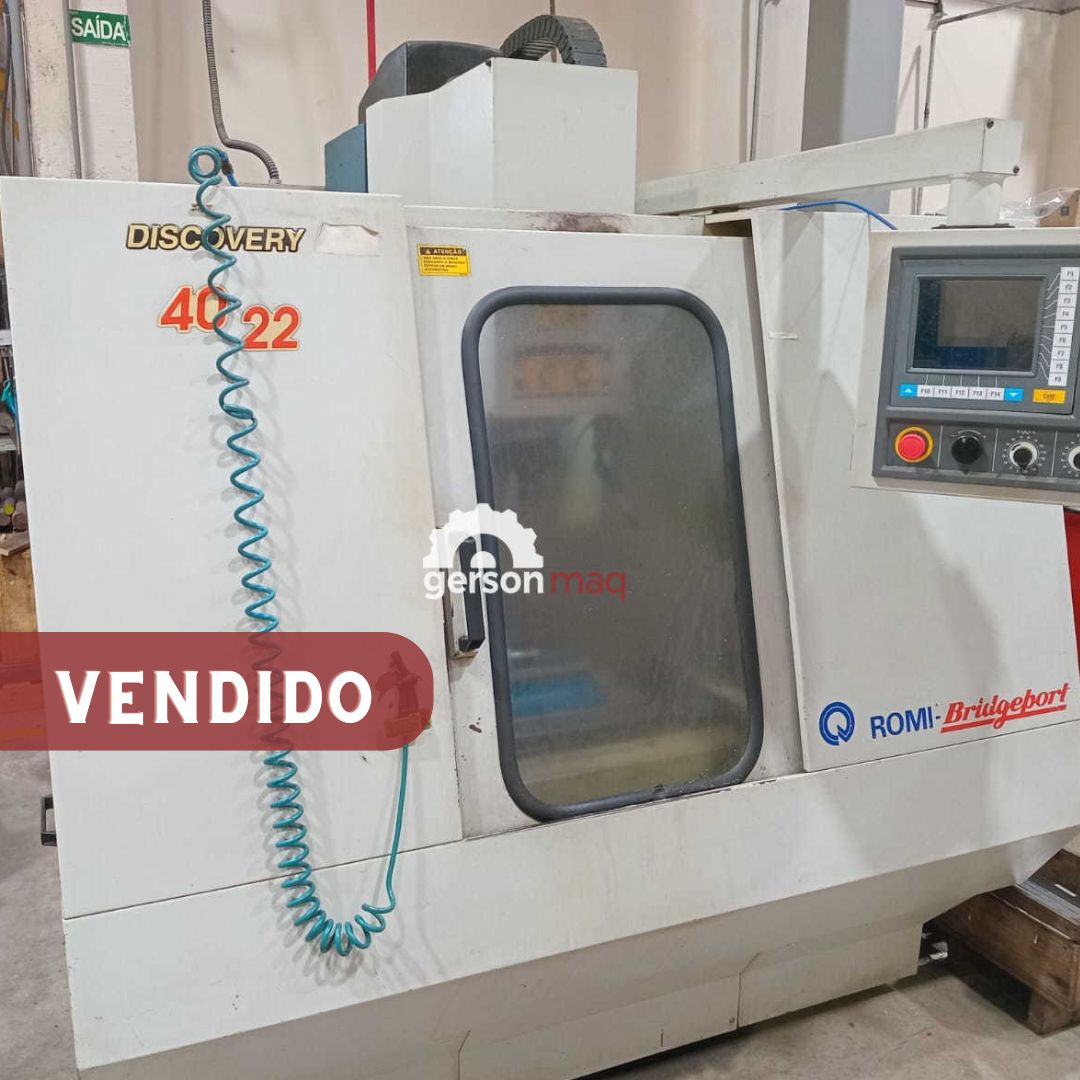 CENTRO DE USINAGEM ROMI 4022 ANO 2000 - REVISADO